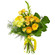 Yellow bouquet of roses and chrysanthemum. Turkey