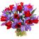 bouquet of tulips and irises. Turkey